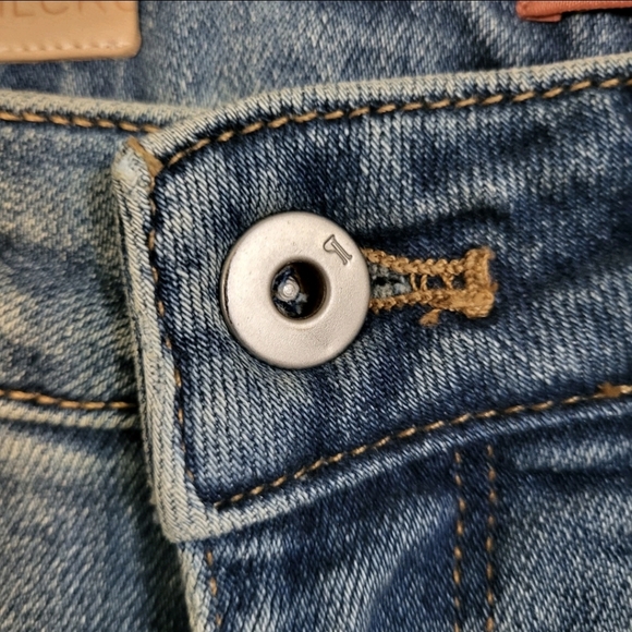 Pilcro Anthropologie The Demilune Boot Stretch Denim Jeans Mid Size 27 - Picture 10 of 10